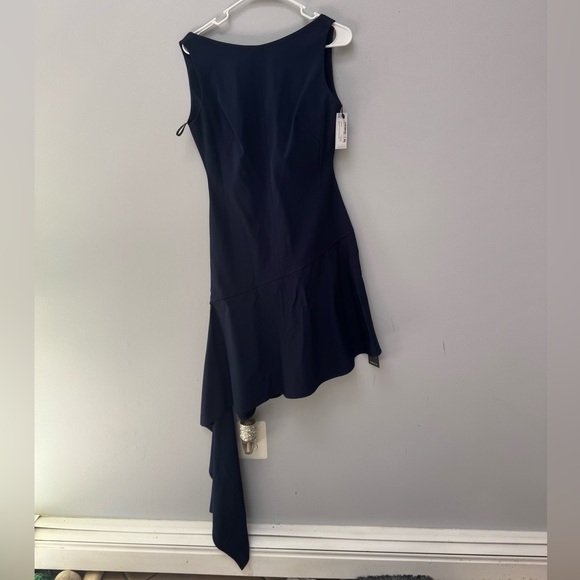 BRAND NEW Karen Millen Polished Tailored Open Back Hem Detail Mini Dress in US 6 - Picture 5 of 7